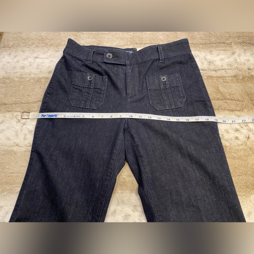 NWT Ann Taylor LOFT Flare Dark Wash Jeans Size 4 - Picture 7 of 13